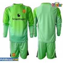 Manchester United Torwart 3rd trikot Kinder 2025-26 Langarm (+ Kurze Hosen)